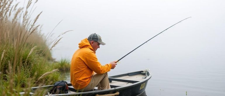 Protection against mosquitoes on fishing