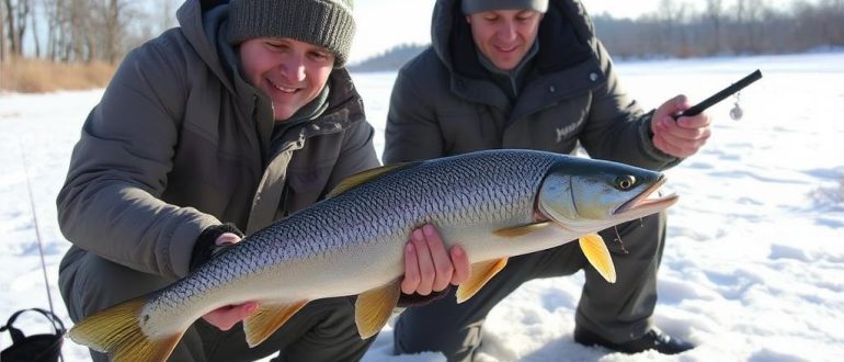 Winter fishing. Blessing