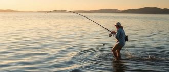 Funksjoner ved fiske fra land på spinning