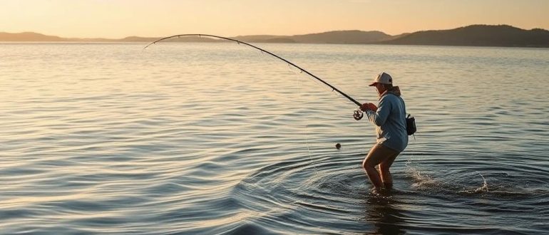 Features of fishing from the shore on spinning