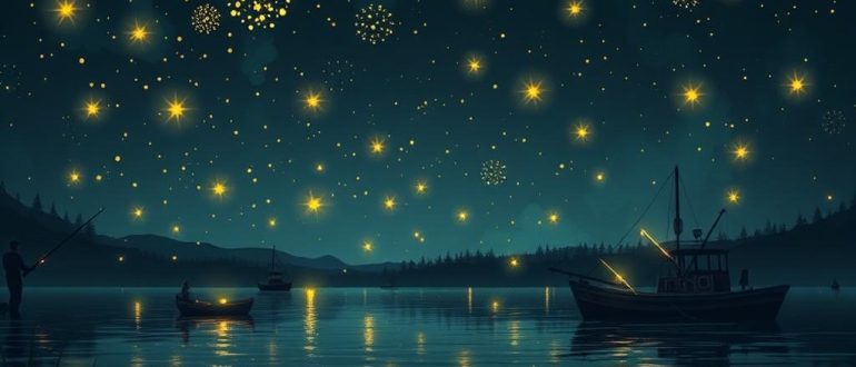 Fireflies for fishing