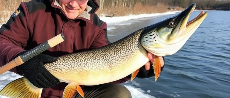 How to catch pike with a spinning rod in winter