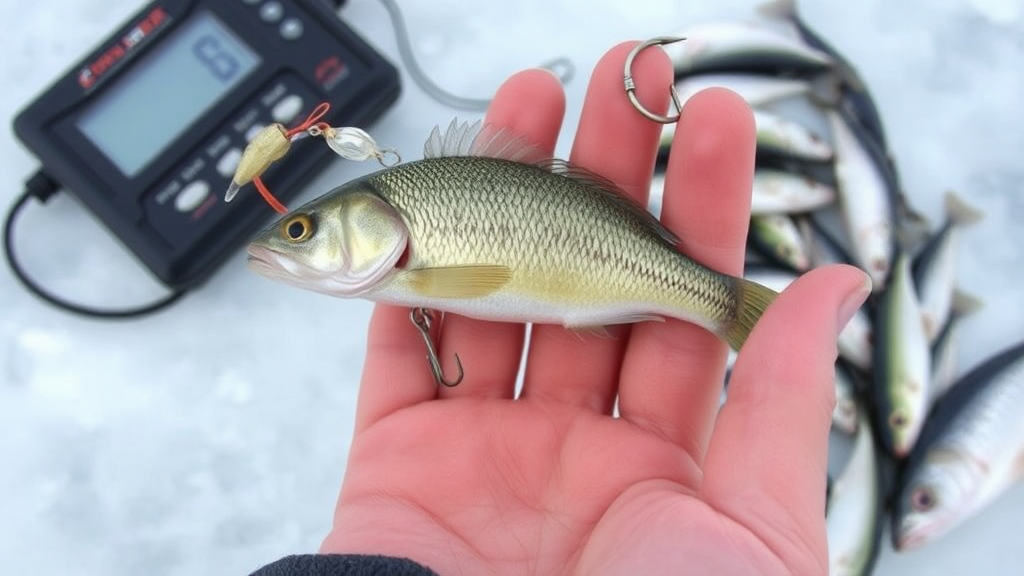 Image 2 : Echo sounder or camera. The best assistant on winter fishing