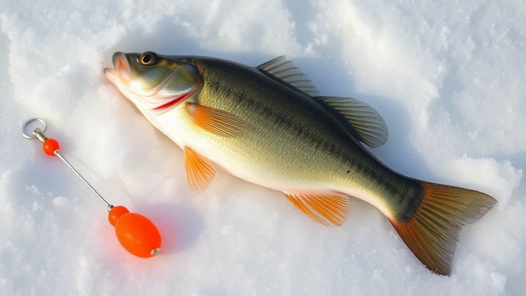 Image 3 : Catching perch on a mothless fishing rod 