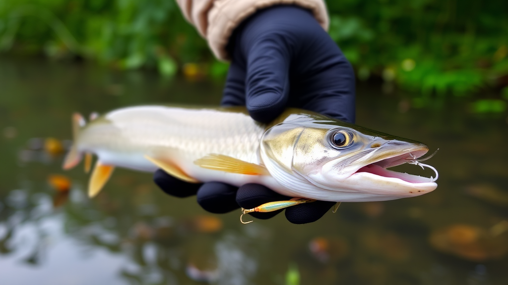 On a small river, promising areas where a predator may be standing are very easy to read